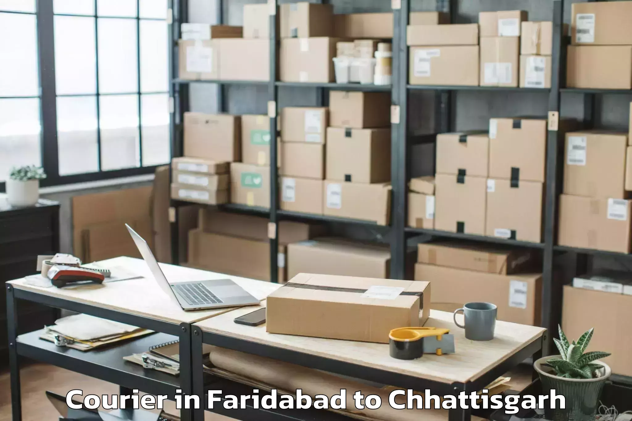 Top Faridabad to Bastanar Courier Available